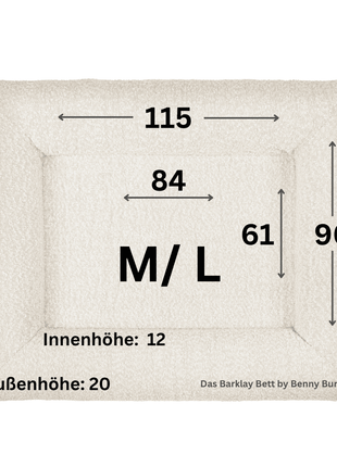Barklay Größe M/ L mit Bouclébezug