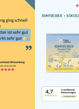 Fellbutter Rumtreiber gegen Zecken & Flöhe