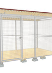 2 x 3 m / Gitter / mit Dach mit Boden