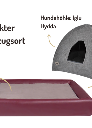 Hundehöhlen-Bundle | KUDDE + Iglu Hydda