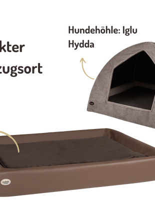Hundehöhlen-Bundle | KUDDE + Iglu Hydda