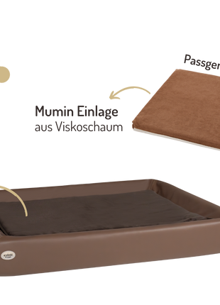 Orthopädisch-Plus Bundle | KUDDE Hundebett + Mumin Einlage Alltid