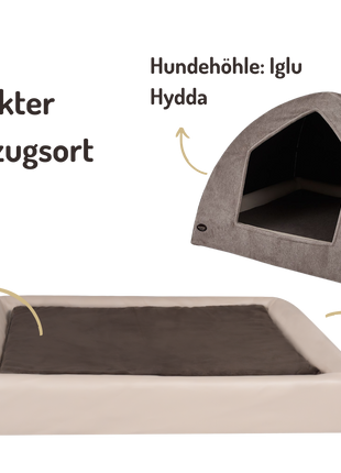 Hundehöhlen-Bundle | KUDDE + Iglu Hydda
