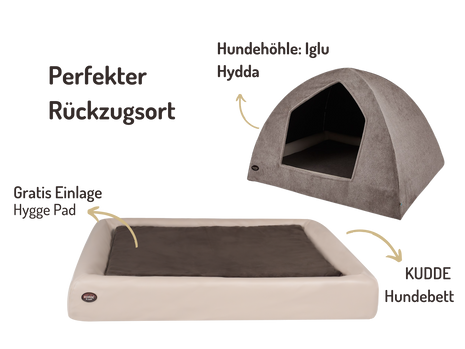 Hundehöhlen-Bundle | KUDDE + Iglu Hydda