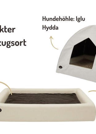 Hundehöhlen-Bundle | KUDDE + Iglu Hydda