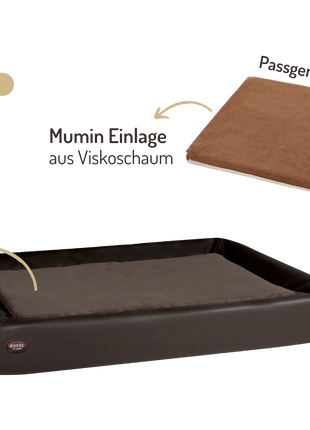 Orthopädisch-Plus Bundle | KUDDE Hundebett + Mumin Einlage Alltid