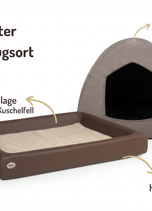 Hundehöhlen-Bundle | KUDDE + Iglu Hydda