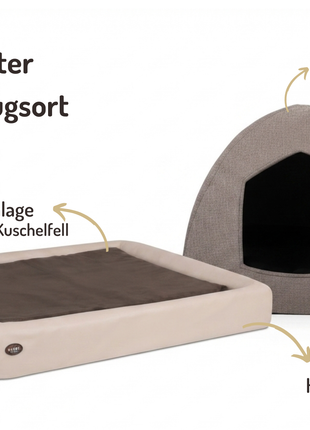 Hundehöhlen-Bundle | KUDDE + Iglu Hydda