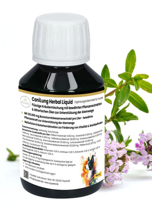 CaniLung Herbal Liquid 100ml – flüssiges Ergänzungsfuttermittel zur Unterstützung der Atemwege bei Hunden