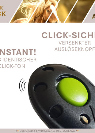 ASCO ClickStick - Target Stick with Detachable Premium Clicker - Target Stick for Dog and Cat Clicker Training - Extendable Target Stick with Extra Clicker - Target Stick for Target Training 