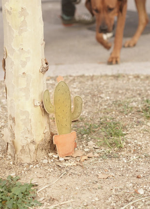 BUDDY. Hundespielzeug aus Leder "Kaktus"