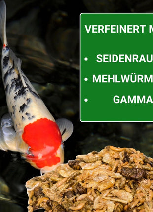 KENKOU® -Selektion- ENERGIE 5 Liter -mit Mehlwürmern, Seidenraupen, Gammarus