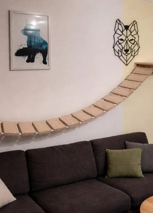 Hängebrücke Abgeflammt
