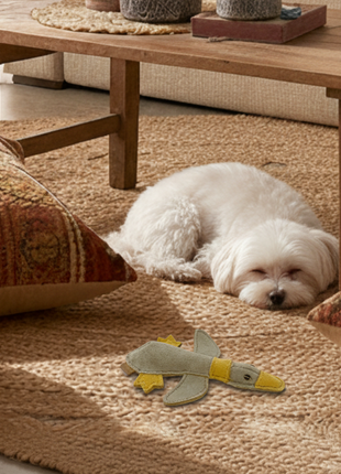 BUDDY. Hundespielzeug aus Leder "Kleine Ente"