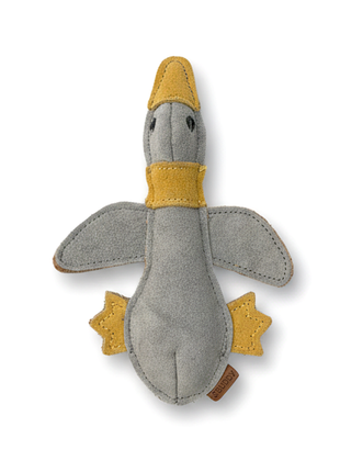 BUDDY. Hundespielzeug aus Leder "Kleine Ente"