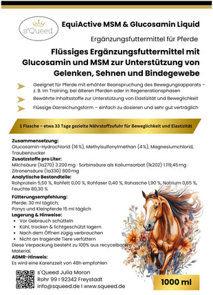EquiActive MSM & Glucosamin Pferd Liquid 1000ml
