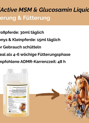 EquiActive MSM & Glucosamin Pferd Liquid 1000ml