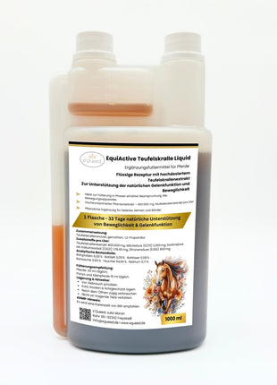 EquiActive Teufelskralle Liquid – Teufelskralle Pferd flüssig 1000 ml