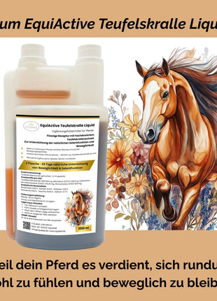 EquiActive Teufelskralle Liquid – Teufelskralle Pferd flüssig 1000 ml
