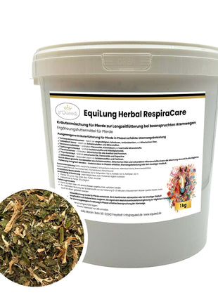 EquiLung Herbal RespiraCare – Kräutermischung für Pferde zur Langzeitfütterung bei beanspruchten Atemwegen durch nasskaltes Wetter und Temperaturwechsel