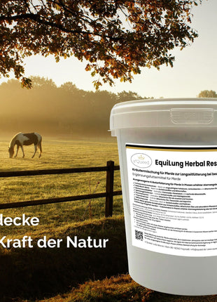 EquiLung Herbal RespiraCare – Kräutermischung für Pferde zur Langzeitfütterung bei beanspruchten Atemwegen durch nasskaltes Wetter und Temperaturwechsel