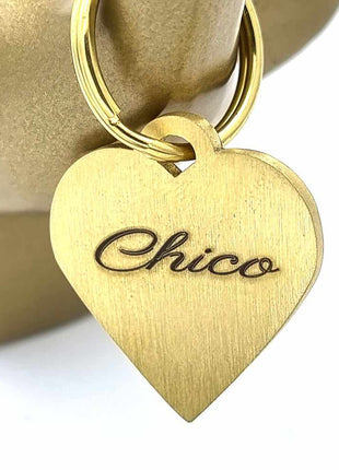 Herz Hundemarke individuell und kostenlos graviert