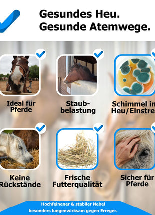 Heu desinfizieren mit AnoKath® heuSan | Schimmel & Staub stoppen