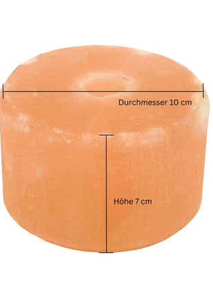 Himalaya-Leckstein Set: Halterung aus Birkenholz und 2 Himalaya Salzlecksteinen