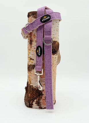 Hundehalsband-Set "Hempy" - Halsband + Leine + gravierte Hundemarke