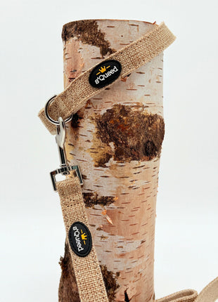 Hundehalsband-Set "Hempy" - Halsband + Leine + gravierte Hundemarke