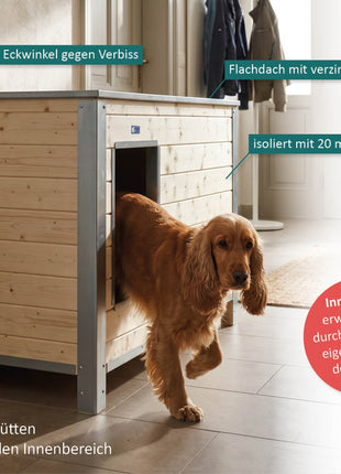 Flachdach-Hundehütten | Hundehütten für den Innenbereich