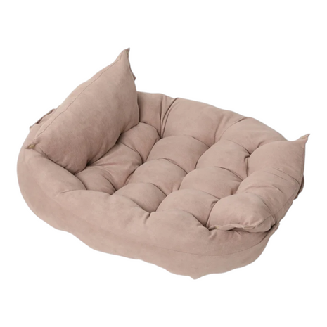 Lightweight mat with pillow offering three different lying positions 