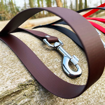 Hundeleine UM'S ECK (1,50 m) aus BioThane®/POP - Band