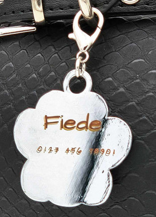 Personalisierte Hundemarke in Pfötchenform – Metallmarke mit kostenloser Gravur für Hunde & Katzen – Glitzernde Farben, verschiedene Größen und Designs