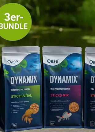 OASE Dynamix Sticks Teichfutter – 3er-Bundle