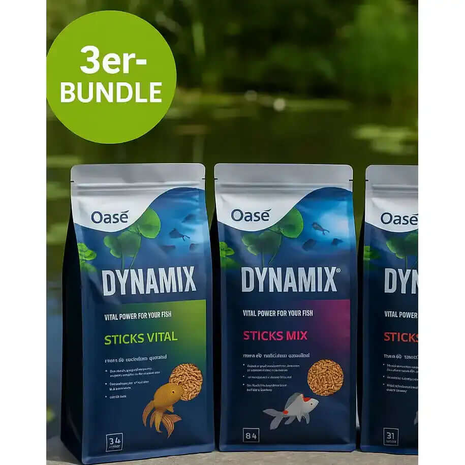 OASE Dynamix Sticks Teichfutter – 3er-Bundle