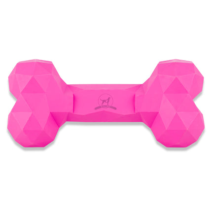 Diamond Bone Hundespielzeug-Kauknochen – Hot Pink