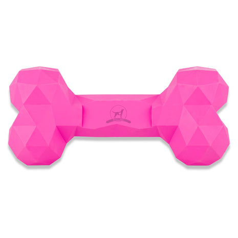 Diamond Bone Hundespielzeug-Kauknochen – Hot Pink