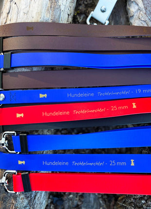 Double leash TECHTELMECHTEL made of BioThane®/Pop - Band