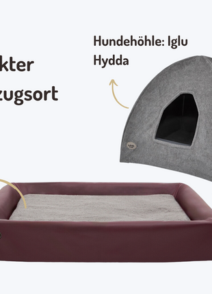 Hundehöhlen-Bundle | KUDDE + Iglu Hydda
