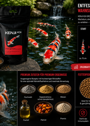 KENJI Koi Growth+ Wachstumsfutter 5kg
