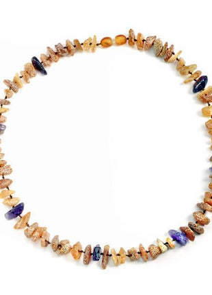 Hunde Bernsteinkette Amethyst