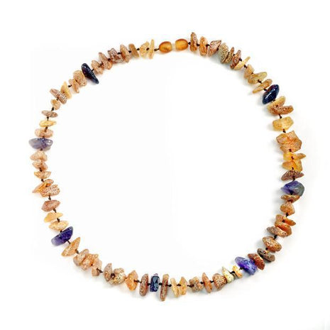 Hunde Bernsteinkette Amethyst