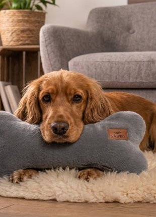 Kissen KUSCHELKNOCHEN Kuschelfell (vegan)