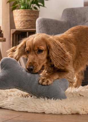 Kissen KUSCHELKNOCHEN Kuschelfell (vegan)