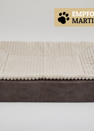 Hundebett KUDDE veganes Wildleder