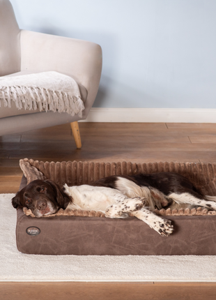 Hundebett KUDDE veganes Wildleder
