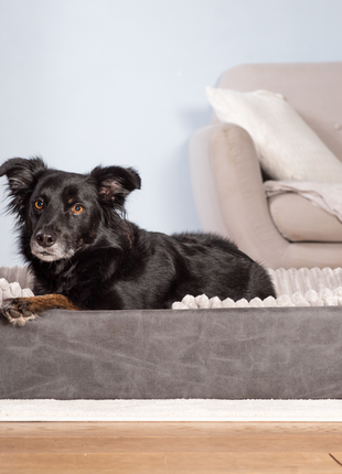 Hundebett KUDDE veganes Wildleder