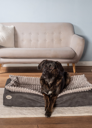 Hundebett KUDDE veganes Wildleder