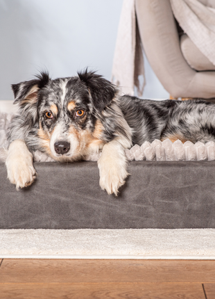 Hundebett KUDDE veganes Wildleder